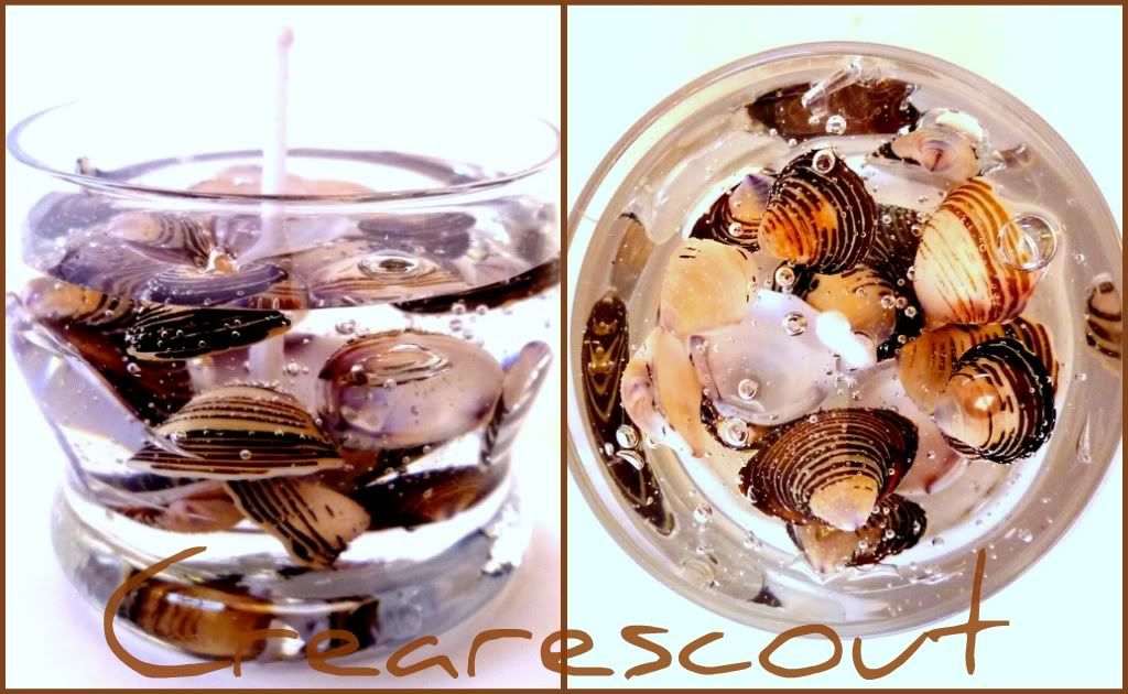 Shell gel candles Creare Scout